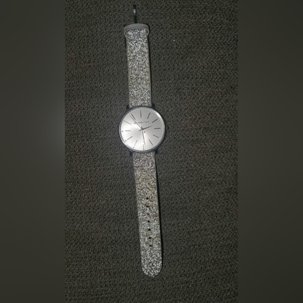 Michael Kors MK Glitter Women's Watch Silver